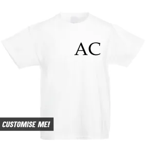 Personalised Basics Initial T-Shirt (MRK X) girls pajamas promo