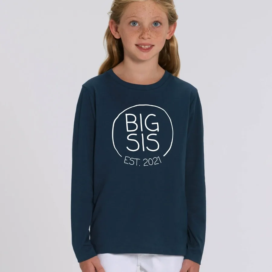 Personalised Big Sis Established Long Sleeve Top girls dresses outlet
