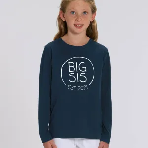 Personalised Big Sis Established Long Sleeve Top girls dresses outlet