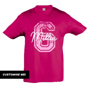 Personalised Birthday Overlay T-Shirt (MRK X) girls pajamas promo
