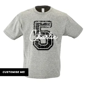 Personalised Birthday Overlay T-Shirt (MRK X) boys apparel promo code