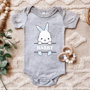 Personalised Blue Easter Bunny Bodysuit cheap baby clothes online