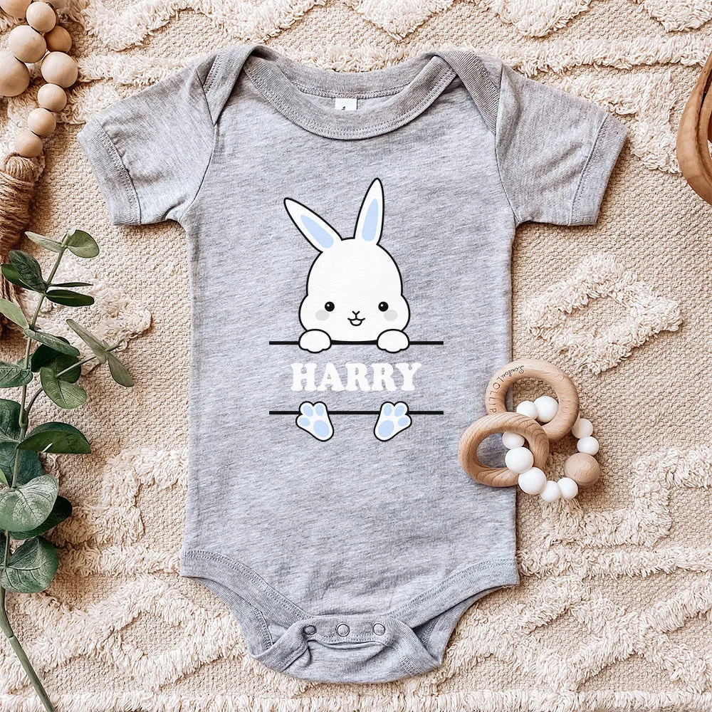 Personalised Blue Easter Bunny Bodysuit cheap baby clothes online