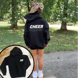 Personalised Cheer Squad Black Hoodie discount girls tops