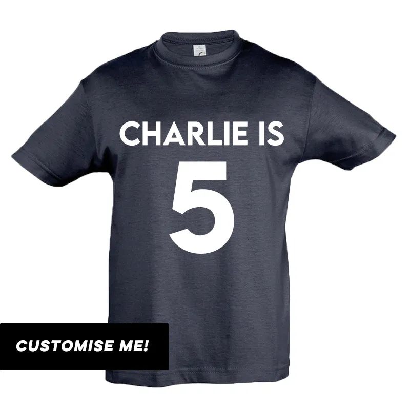 Personalised Classic Name & Year T-Shirt (MRK X) boys clothes cheap sale