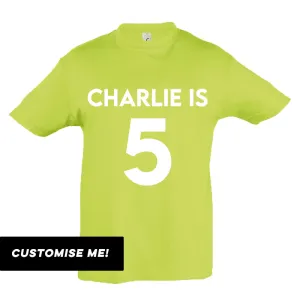 Personalised Classic Name & Year T-Shirt (MRK X) girls pajamas promo