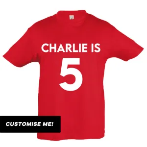 Personalised Classic Name & Year T-Shirt (MRK X) boys clothes cheap sale