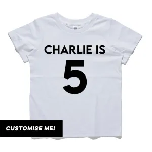 Personalised Classic Name & Year T-Shirt (MRK X) boys clothes cheap sale