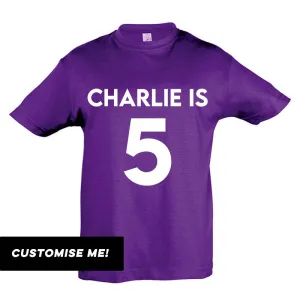 Personalised Classic Name & Year T-Shirt (MRK X) boys clothes cheap sale