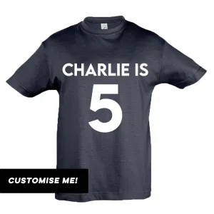 Personalised Classic Name & Year T-Shirt (MRK X) boys clothes cheap sale