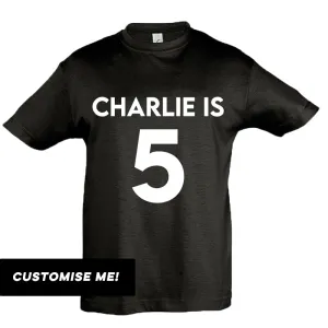 Personalised Classic Name & Year T-Shirt (MRK X) boys clothes cheap sale