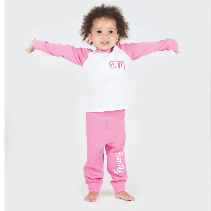 Personalised Classic Raglan Pyjamas (MRK X)