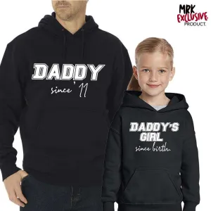 Personalised Daddy & Daddys Girl Since Hoodies (MRK X) daddy outfits clearance
