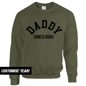 Personalised Daddy Since Sweatshirt (MRK X) dad bod shirts discount