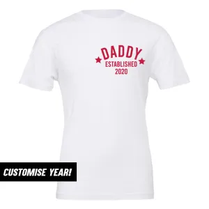 Personalised Daddy Star Established T-Shirt (MRK X) daddy outfits clearance