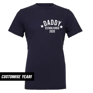 Personalised Daddy Star Established T-Shirt (MRK X) daddy outfits clearance