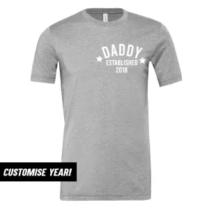 Personalised Daddy Star Established T-Shirt (MRK X) daddy outfits clearance