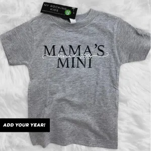Personalised Dual Script Mama's Mini Since T-Shirt (MRK X) boys apparel promo code