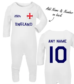 Personalised England Baby Romper daddy outfits clearance