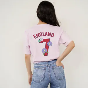 Personalised England Floral Front & Back Graphic T-Shirt pregnancy jeans best price