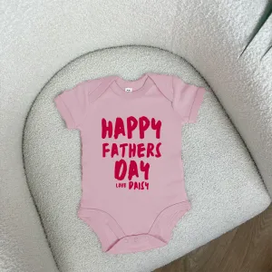 Personalised Father's Day Letter Baby Vest cheap baby clothes online