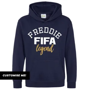 Personalised FIFA Legend Kids Hoodie (MRK X) boys apparel promo code
