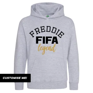 Personalised FIFA Legend Kids Hoodie (MRK X) boys apparel promo code