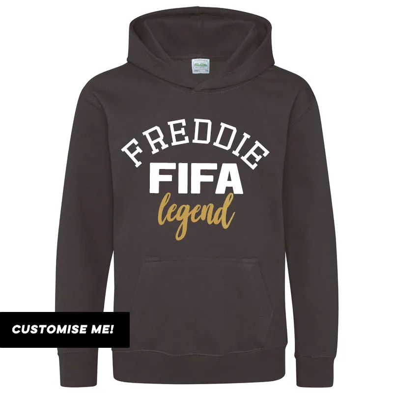 Personalised FIFA Legend Kids Hoodie (MRK X) boys apparel promo code