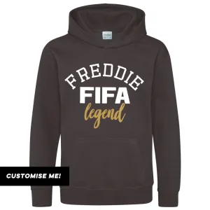 Personalised FIFA Legend Kids Hoodie (MRK X) boys apparel promo code