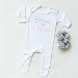 Personalised First Birthday Romper boys clothes cheap sale