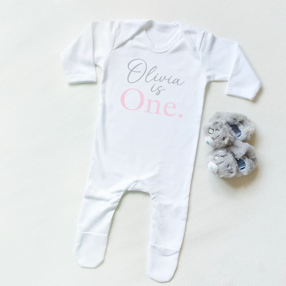 Personalised First Birthday Romper boys clothes cheap sale