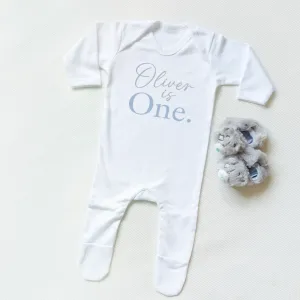 Personalised First Birthday Romper boys clothes cheap sale