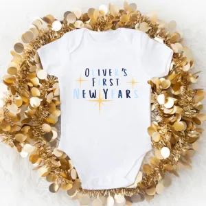Personalised First New Years Baby Vest cheap baby clothes online