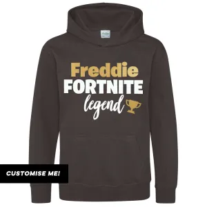Personalised Gaming Legend Kids Hoodie (MRK X) girls pajamas promo