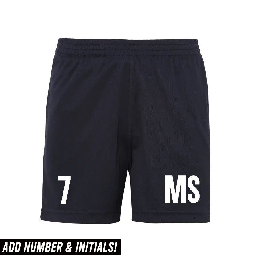 Personalised Glory Initial & Number Poly Short  (MRK X) boys apparel promo code