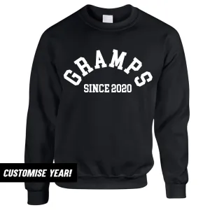 Personalised Gramps Since Sweatshirt (MRK X) dad bod shirts discount