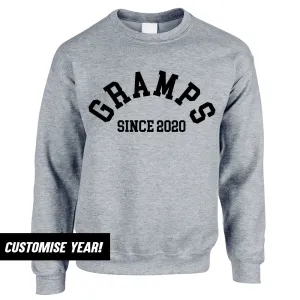 Personalised Gramps Since Sweatshirt (MRK X) dad bod shirts discount