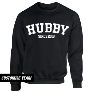 Personalised Hubby Since Varsity Sweatshirt (MRK X) nursing bras sale