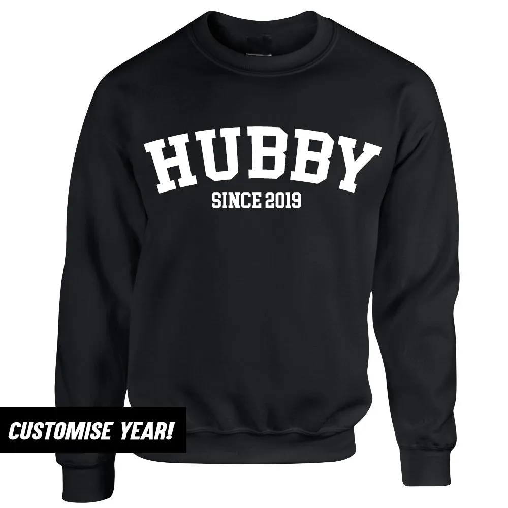 Personalised Hubby Since Varsity Sweatshirt (MRK X) nursing bras sale