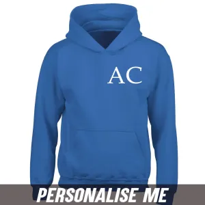 Personalised Initial Junior Hoodie 00 (MRK X) boys fashion clearance