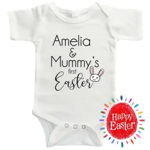 Personalised Kid & Mummy First Easter Bodysuit (MRK X) cheap baby clothes online