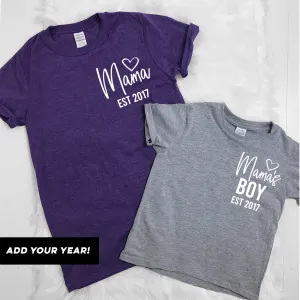 Personalised Mama & Boy Established Mum & Kid Matching Tees (MRK X) maternity leggings online