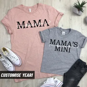 Personalised Mama & Mini Dual Script Matching T-Shirts (MRK X) maternity leggings online