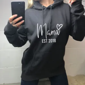 Personalised Mama Established Hoodie (MRK X) mum jeans promo
