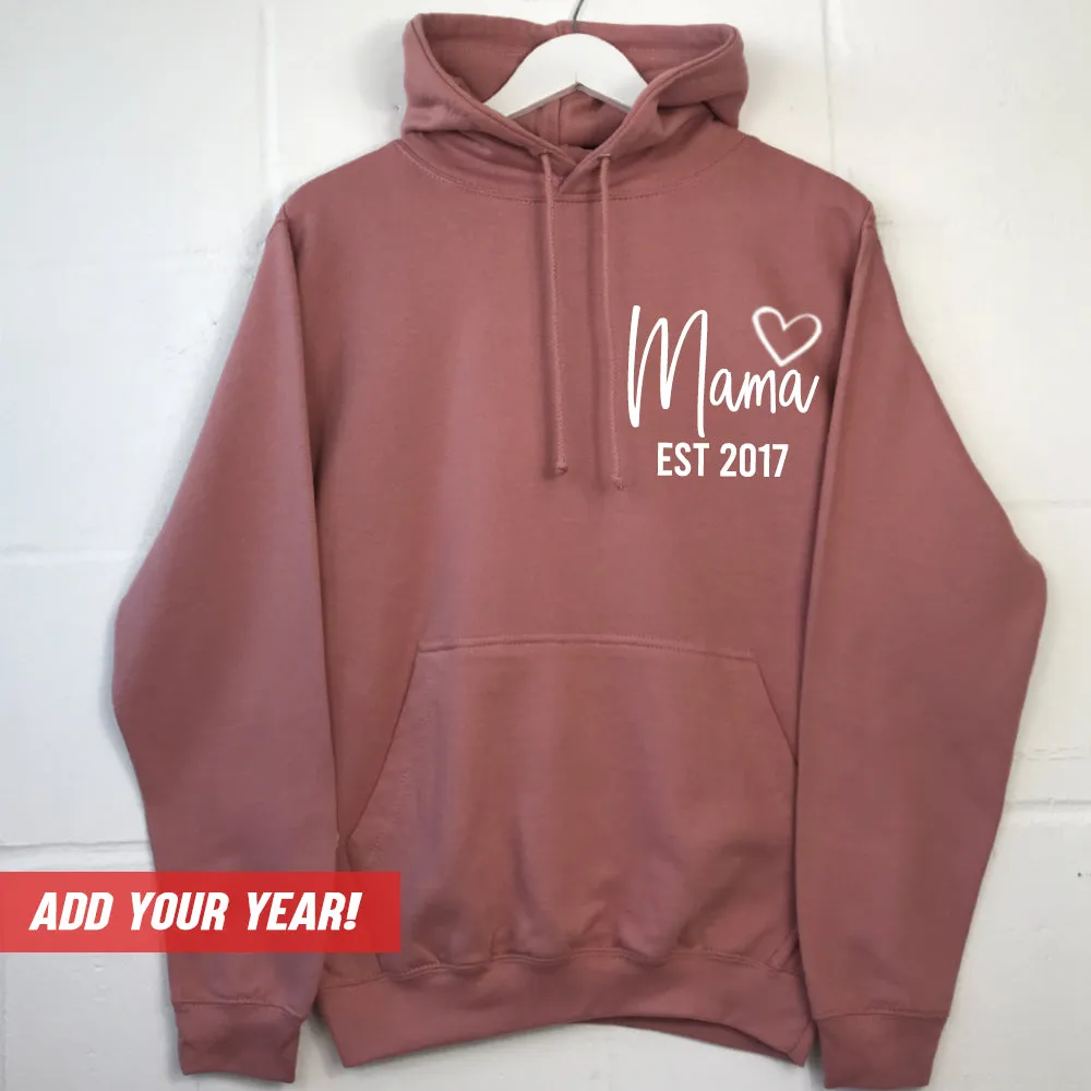 Personalised Mama Established Hoodie (MRK X) mum jeans promo