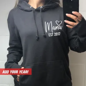 Personalised Mama Established Hoodie (MRK X) mum jeans promo
