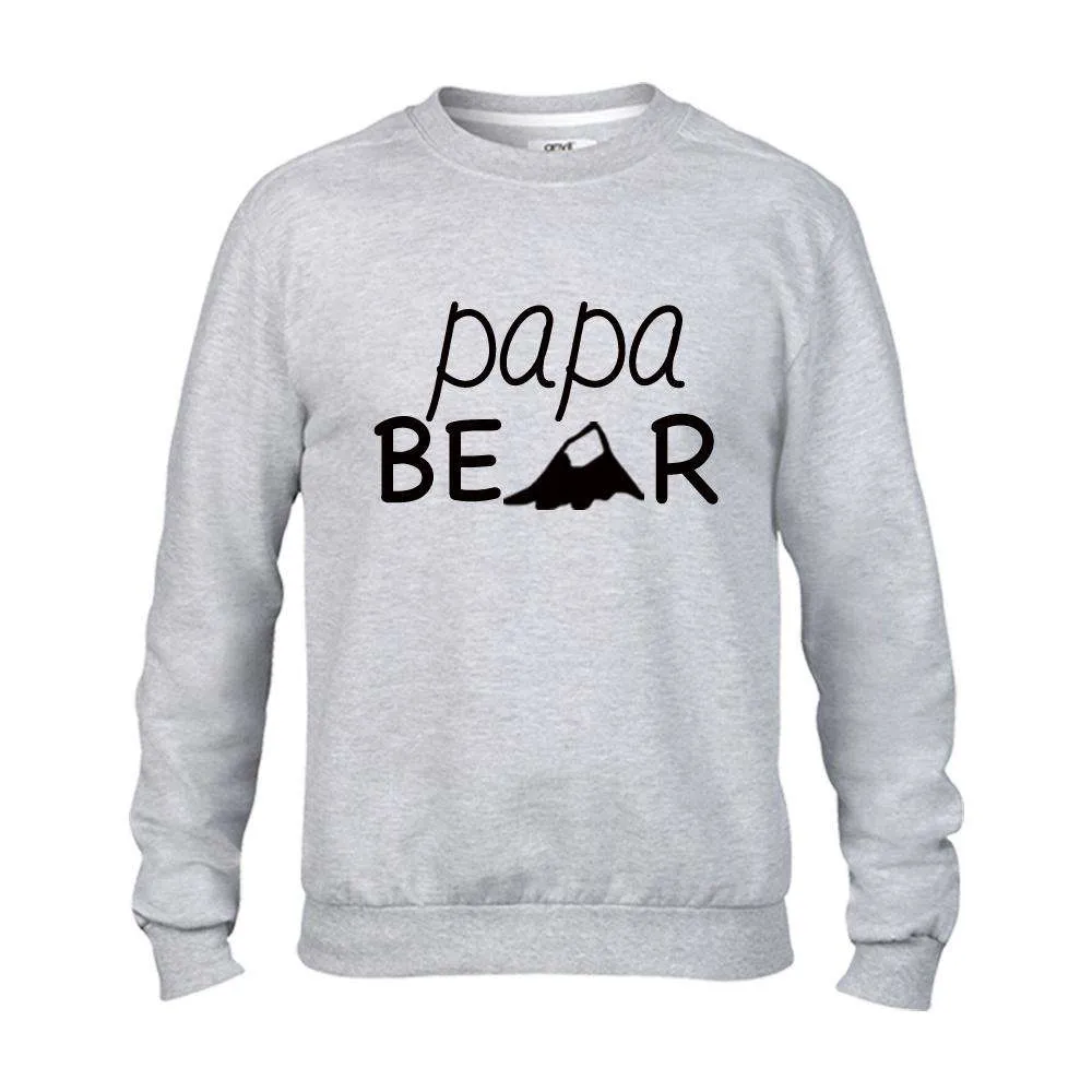 Personalised Matching Bear Family Light Grey Sweaters (MRK X)
