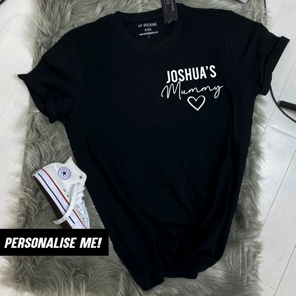 Personalised Mummy Of Small Logo T-Shirt (MRK X)