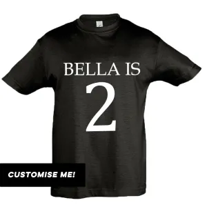 Personalised Name & Year T-Shirt (MRK X) boys clothes cheap sale