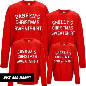 Personalised Name Christmas Sweatshirts (MRK X) nursing bras sale